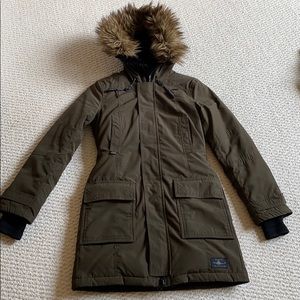 TNA/Aritzia Army Green Parka